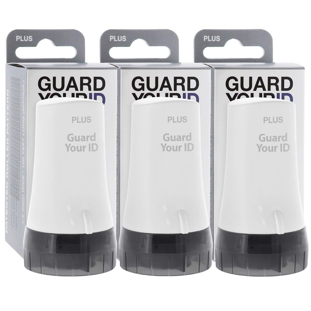 Guard Your ID Advanced 2.0 Roller Identity Privacy Regular 3-Pack, White