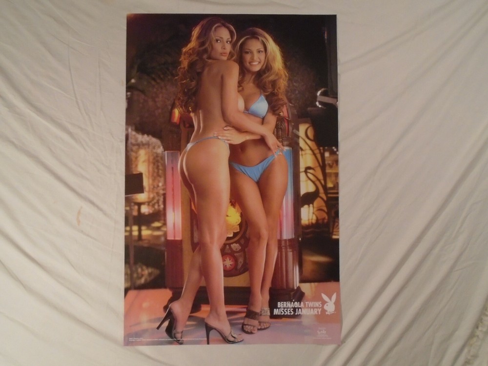 Bernaoli Twins Playmate Poster Two Sexy Bikini Girls