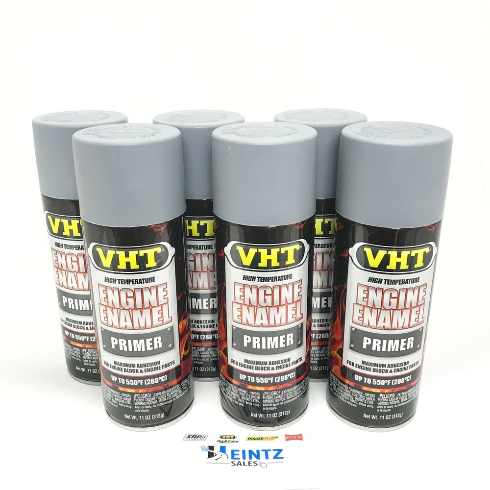 VHT SP148-6 PACK High Temperature Engine Enamel LIGHT GRAY Primer - 11 oz