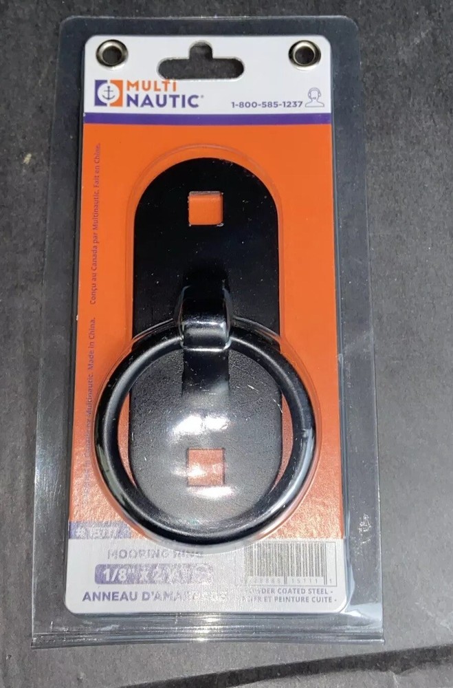 Multinautic 15111 Mooring Ring, 3" Black