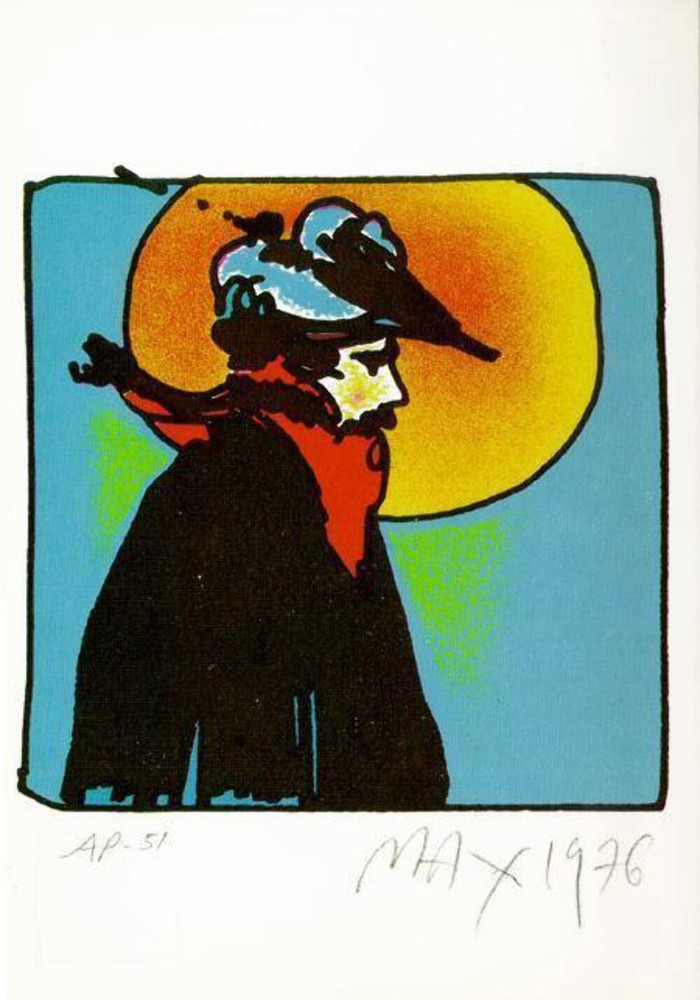 Peter Max, The Poet, Post Card