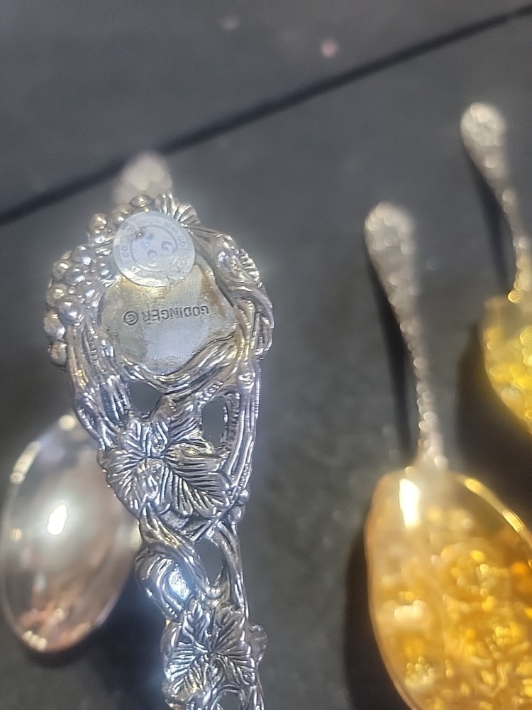 Godinger Silver Plated Grape Vine Flatware Lot