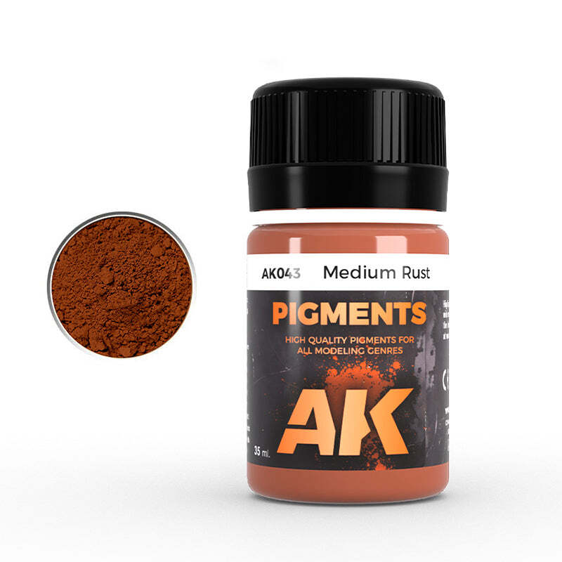 AK Interactive AK043 Medium Rust Pigment 35ml - US