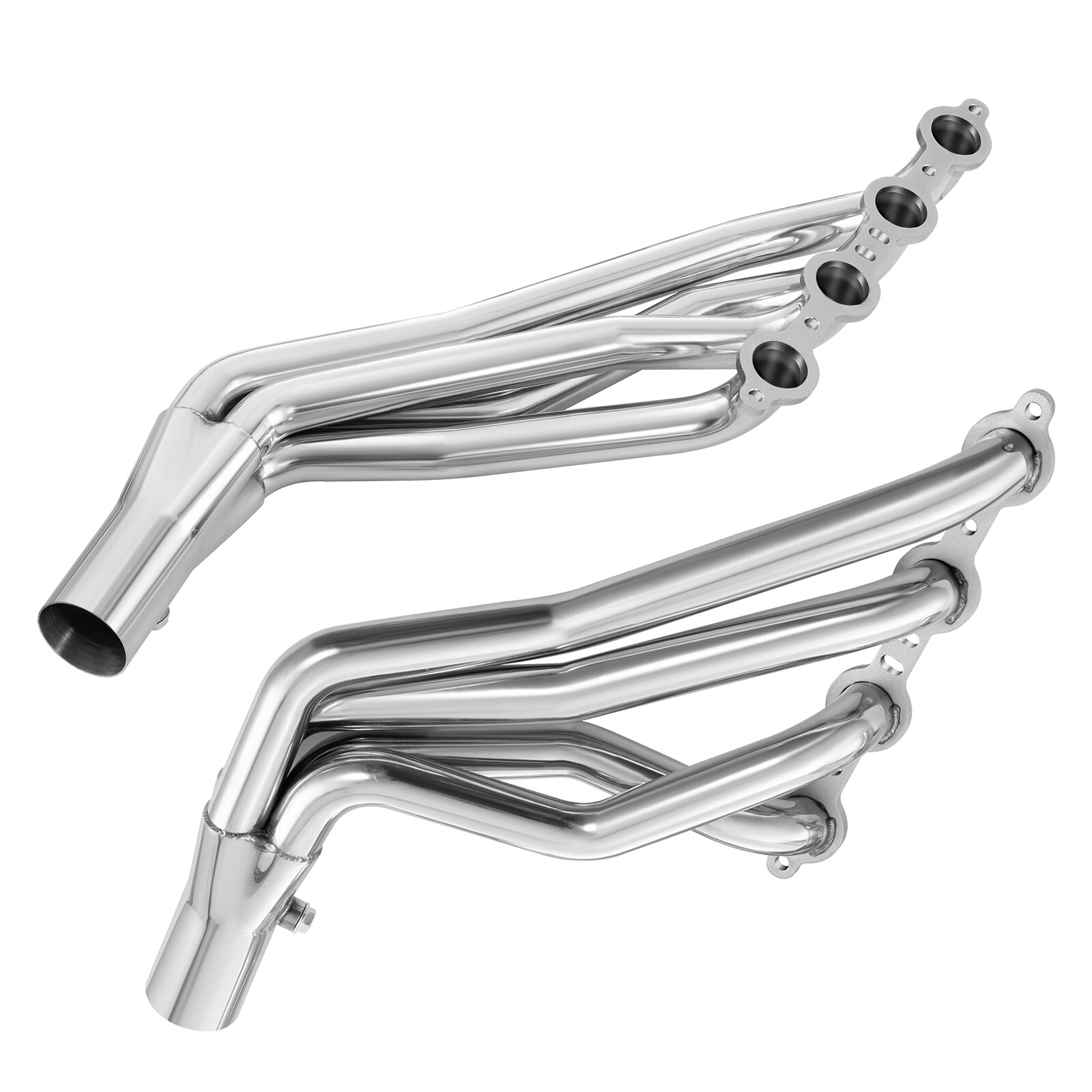 Long Tube Headers w/ Y Pipe For 99-06 Chevy GMC Sierra Silverado 4.8/5.3/6.0