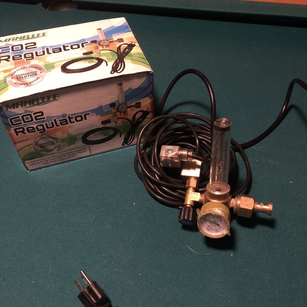 Hydroponics (Co2) Regulator Emitter System with Solenoid Valve and Flow Meter