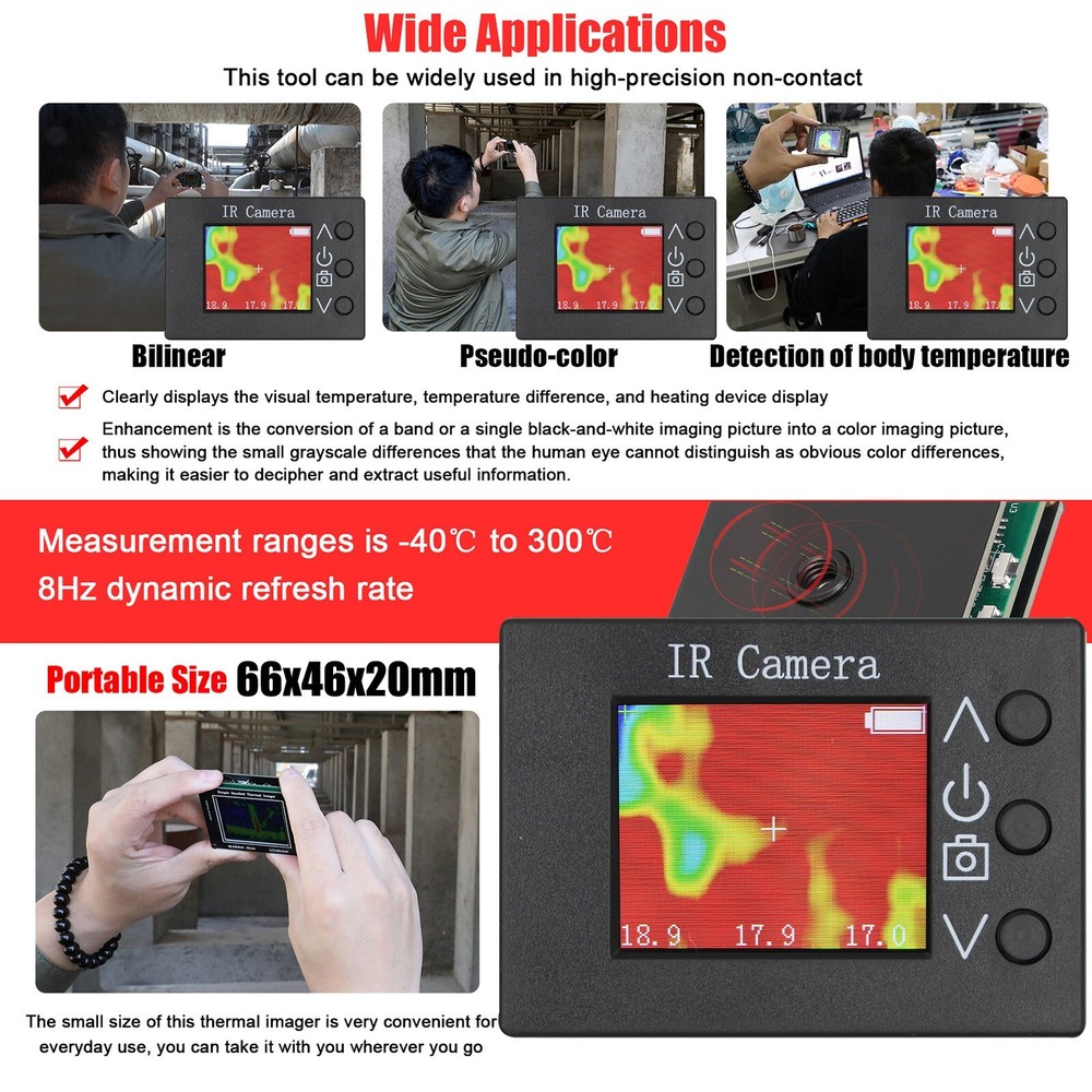 Infrared Temperature Sensor Thermal Imager Clear Definition Imaging IR Camera