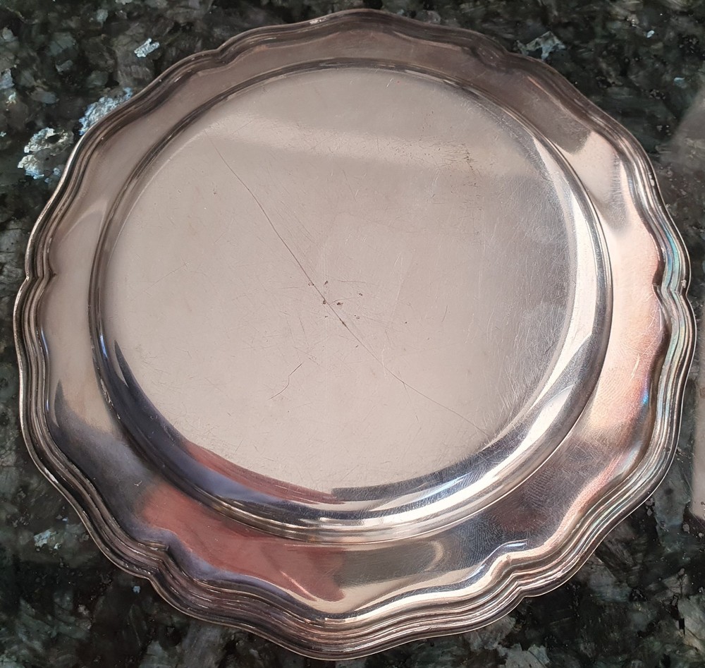 NOT SOLID SILVER ❗ Alpaka / Nickel Silver Tray Lot - READ DESCRIPTION !!!