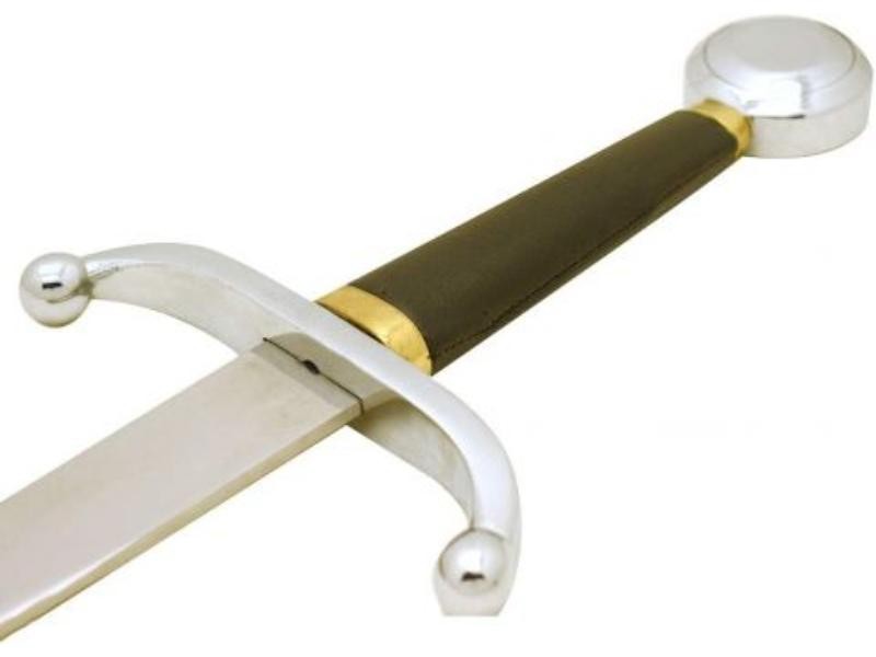 Medieval Warrior Handmade Fantasy Royal Sentry Sword-Leather Scabbard-42"