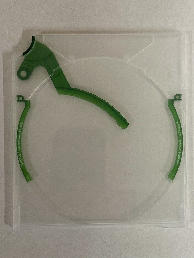 100 pk. E-Slimcase Ejector CD Cases or Sleeves ejector de Green Thin