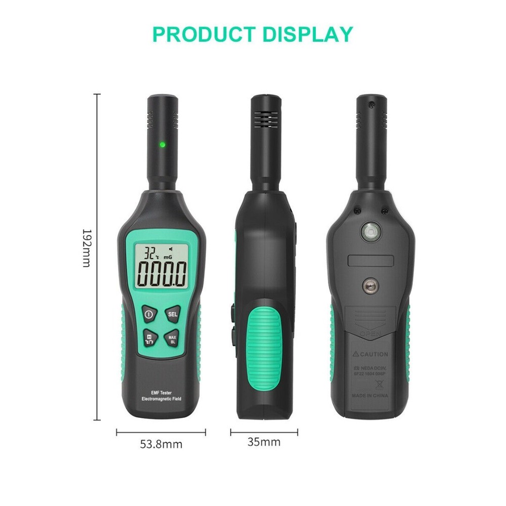 Handheld High Precision Electromagnetic Radiation Detector Tool EMF Meter