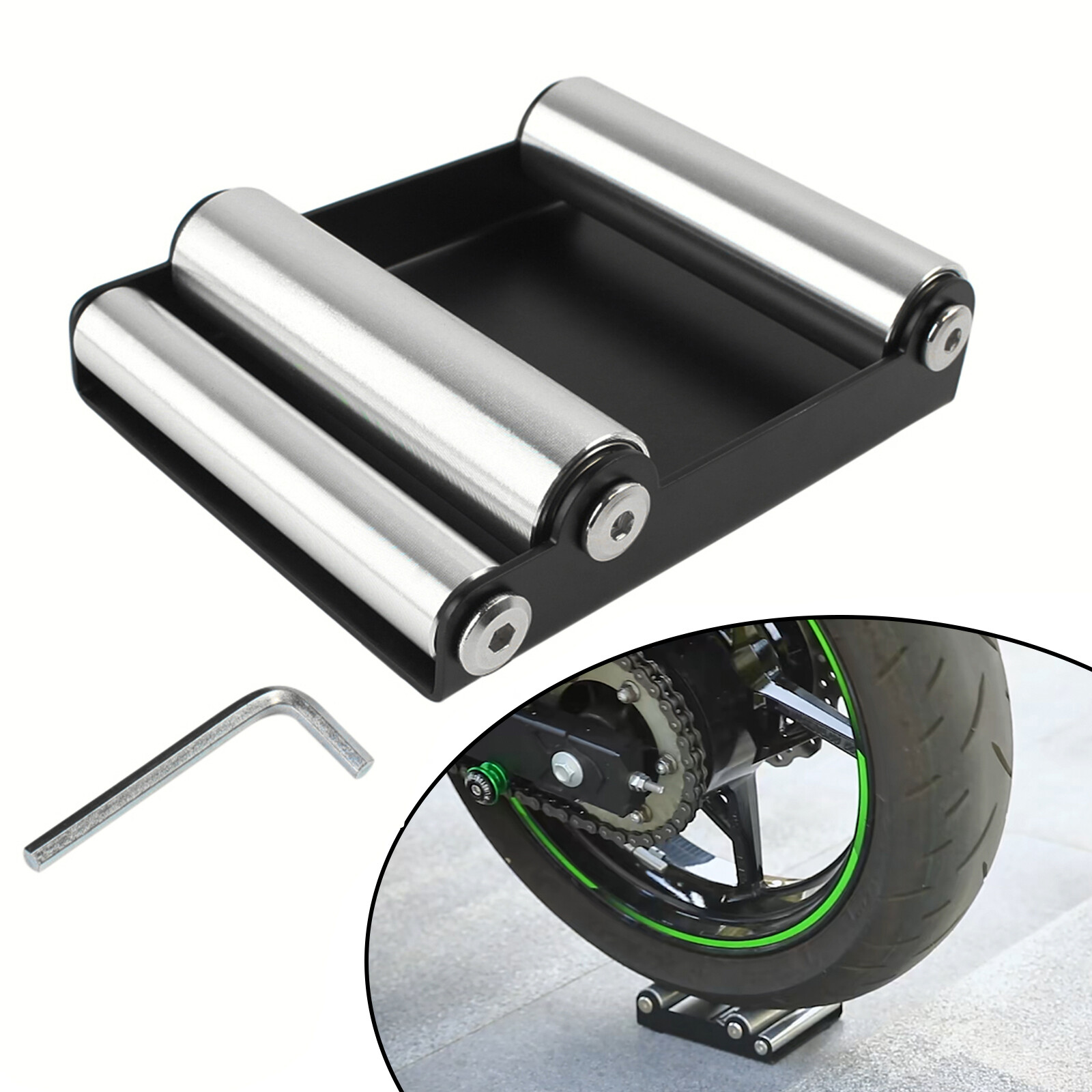 Wheel Cleaning Stand Paddock Stand Portable Wheel Roller Stand Support Parking