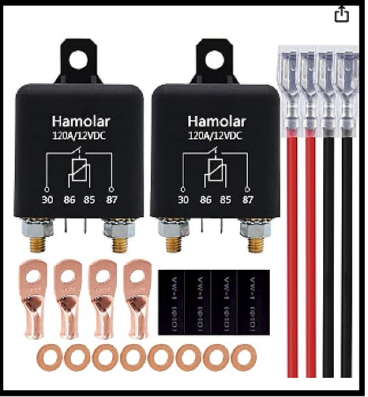 2 Pack 12v Dc 120a Starter Relay Switch Car Heavy Duty Split Charge Continuous D