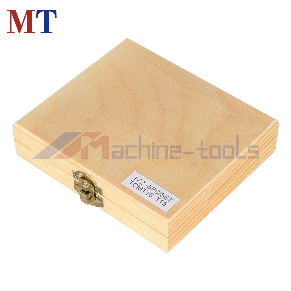 1/2" 5Pcs Carbide Indexable Turning Tool Lathe Tool Bit With Carbide Inserts