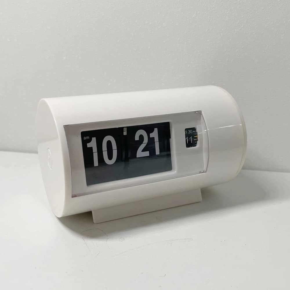 BHning Retro Table Clock Auto Flip Clock 12 Hours AM/PM Format Display Timepi...
