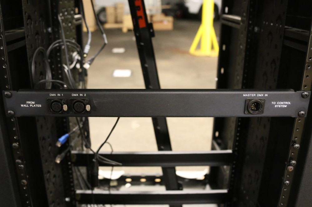 DMX Patch Bay Rack Unit – 2 DMX Inputs + Master DMX In – Stage Lighting