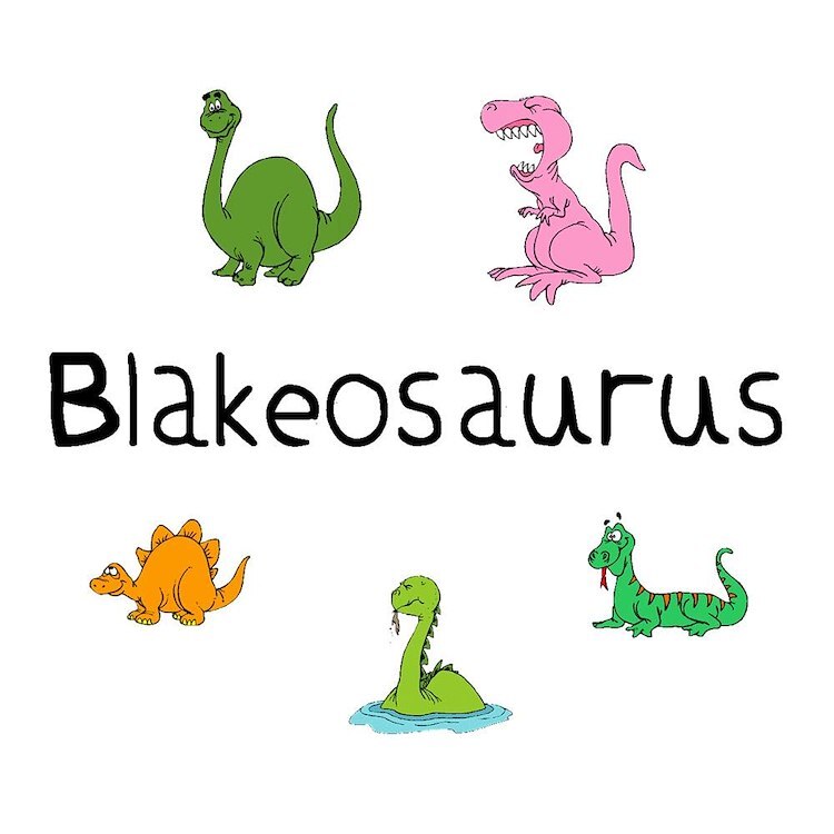 CafePress Blakeosaurus 10" Wall Clock (114583311)