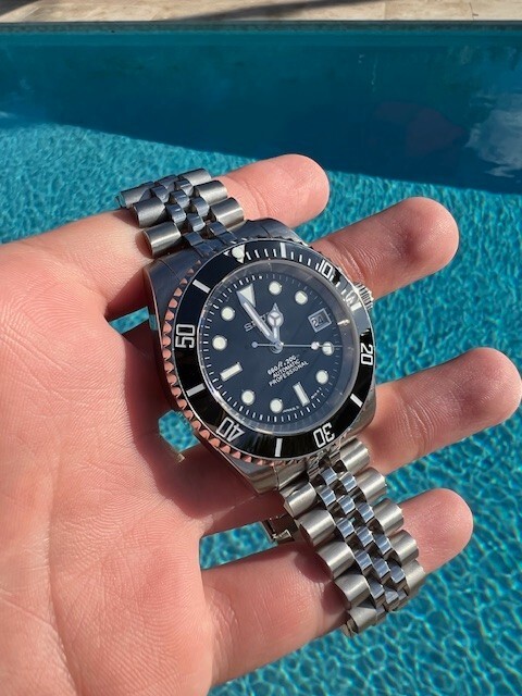 SEIKO SUB MOD CLASSIC BLACK 40MM HOMAGE