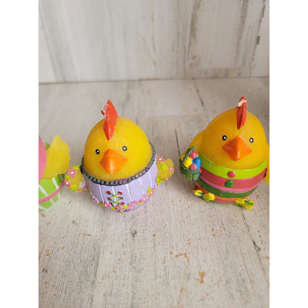 Easter chicken candle set egg spring unique set home decor accessory