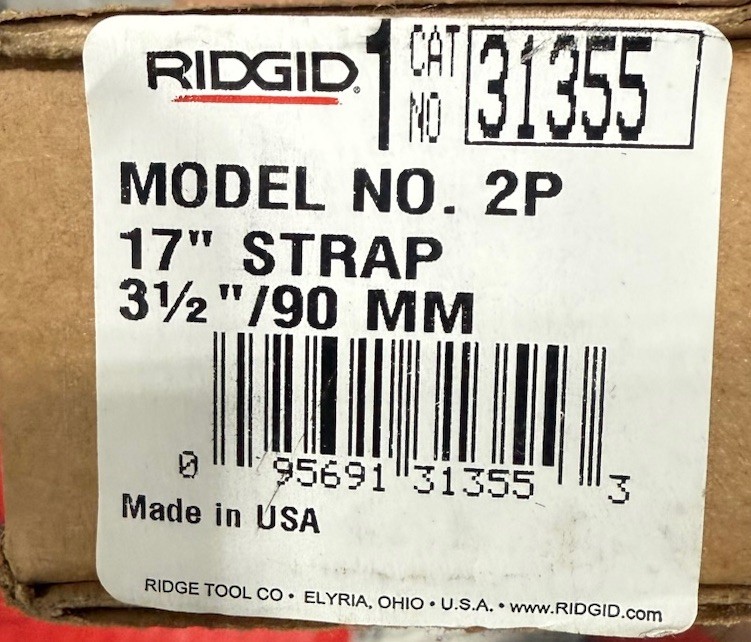 Ridgid 2P Strap Wrench For Plastic Pipe