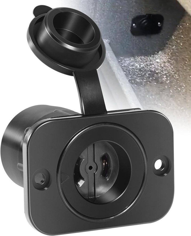 Replace for Scotty #2126 Depthpower Marinco Electric Socket , Black