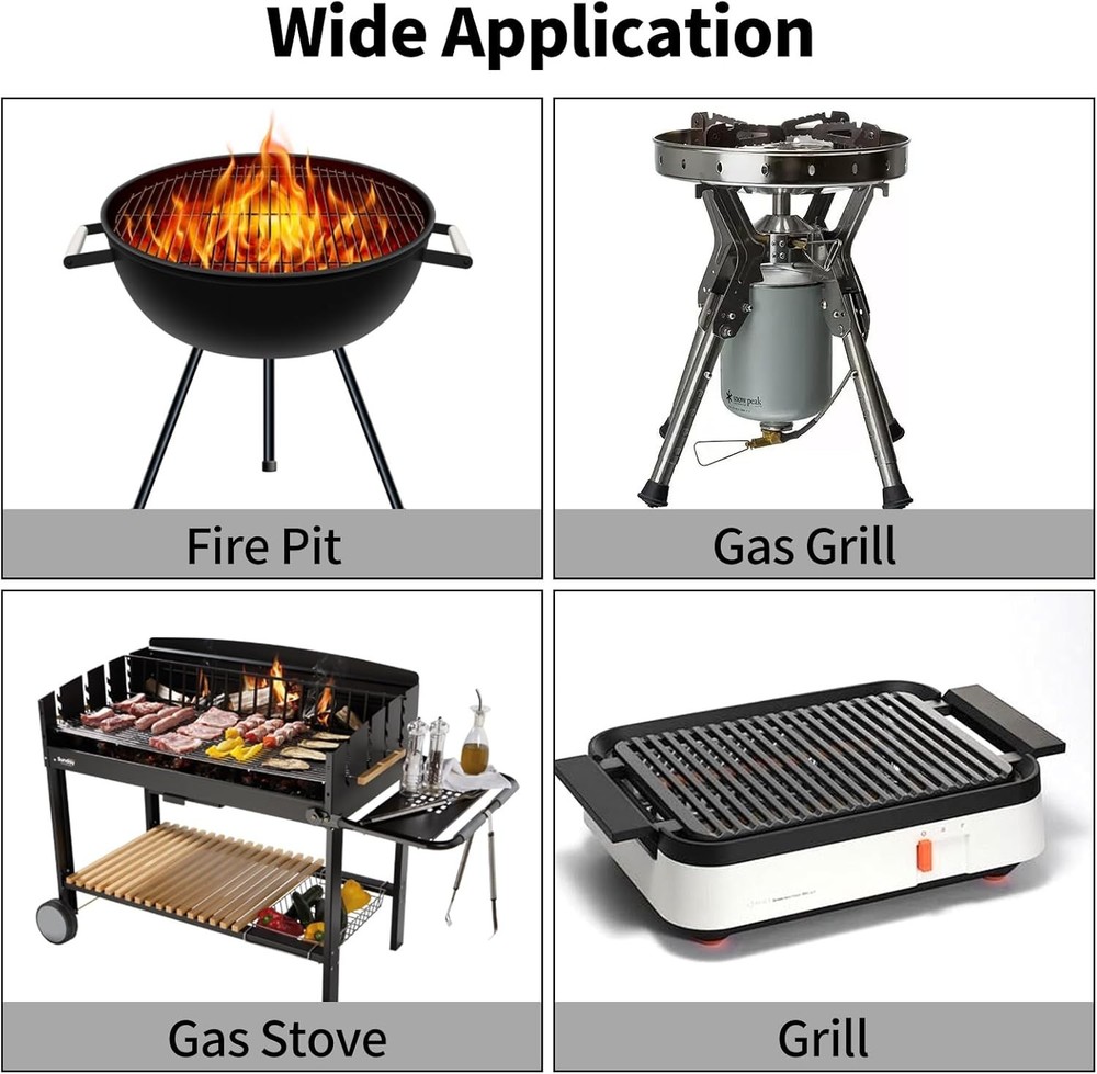 24 FT Propane Hose Extension High Pressure Braided Silver