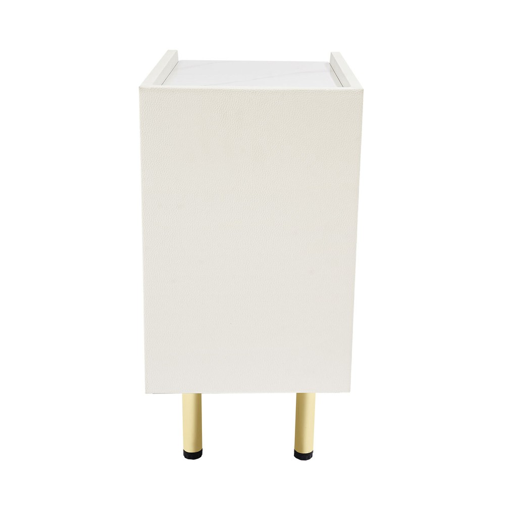 Narrow Bedside Table with Drawers, Bedside Table, Slim Bedside Table