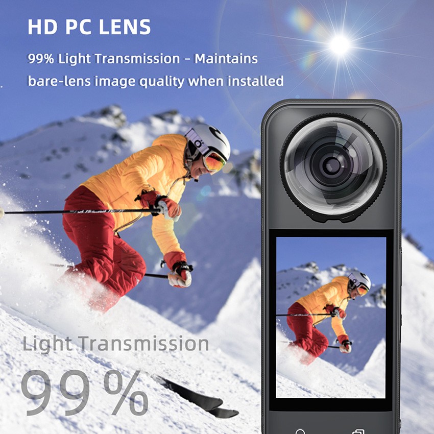 Protective Mirror Camera Lens Protective Cover Drop Proof for Insta360 X5