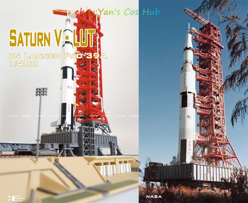 1:400 Saturn V Launch Pad 3D Printed Model Gift New
