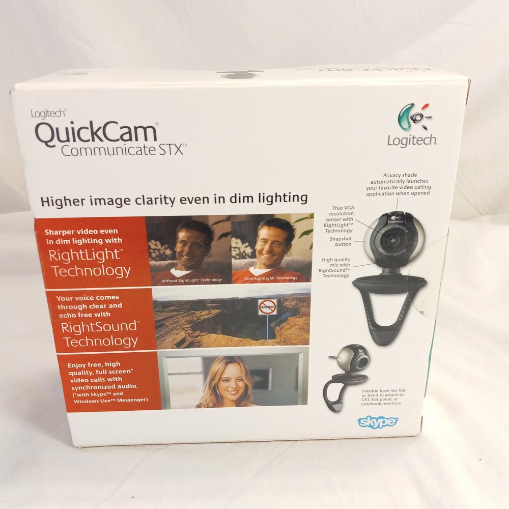 Logitech Quickcam Communicate STX Plus Webcam Camera NEW and SEALED