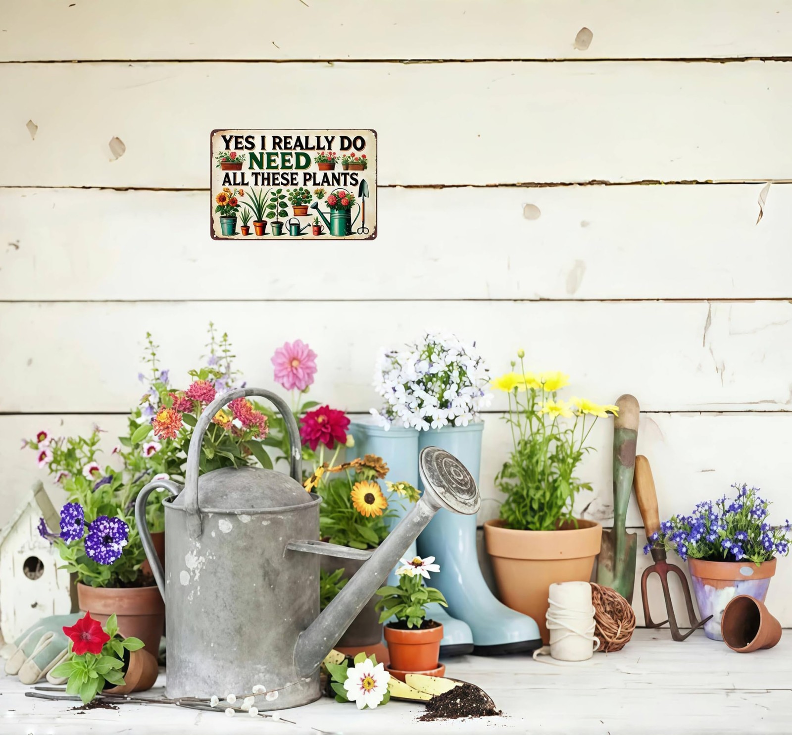 Bestylez Garden Gifts I Really Need All These Plants 8x12