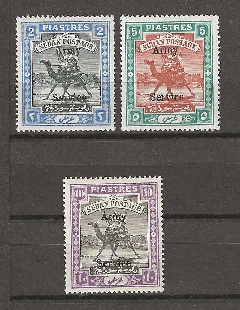 SUDAN 1906/11 SG A14/A16b MINT