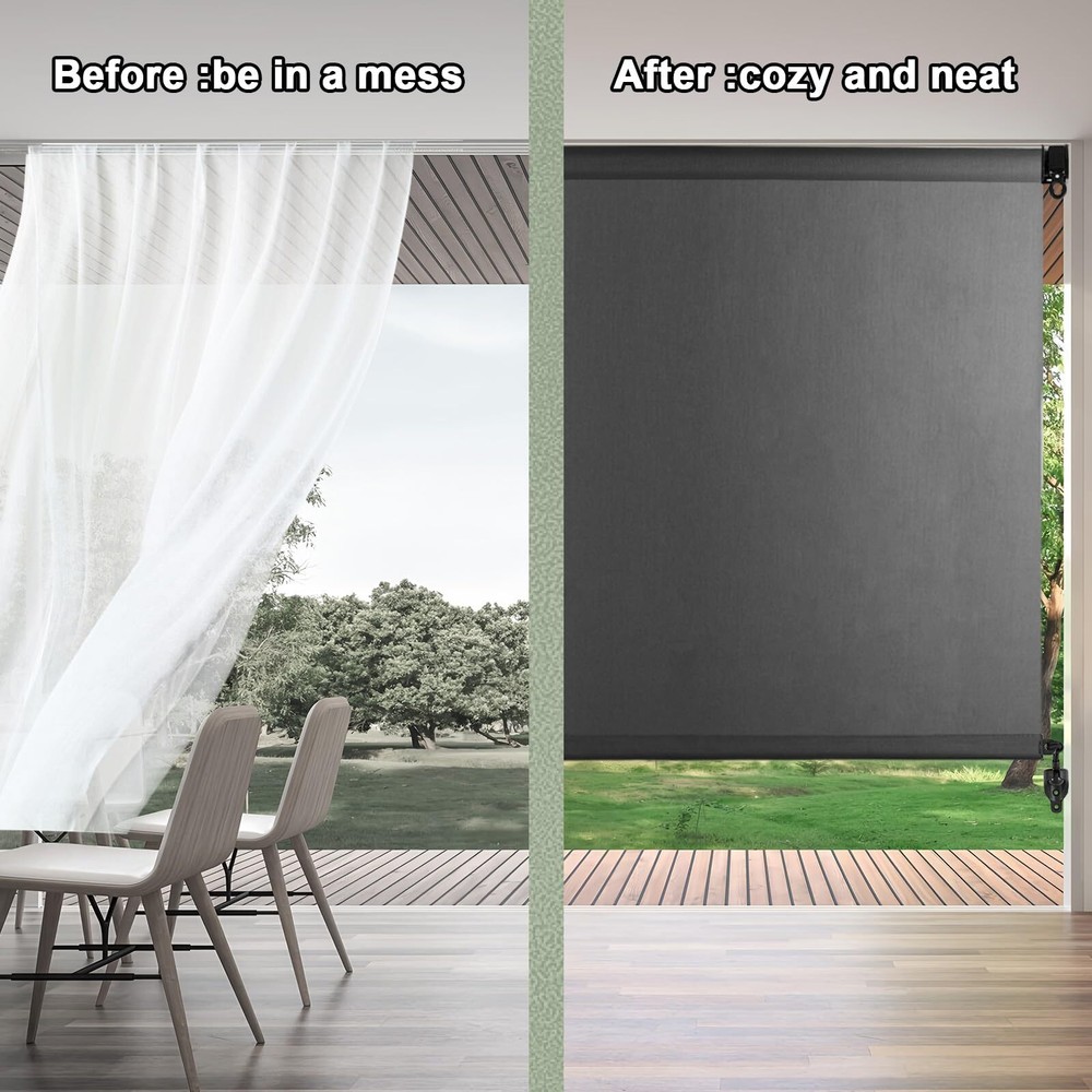 Cordless Bracket, Sunshade Accessory, Suitable for Coolaroo External Roller B...