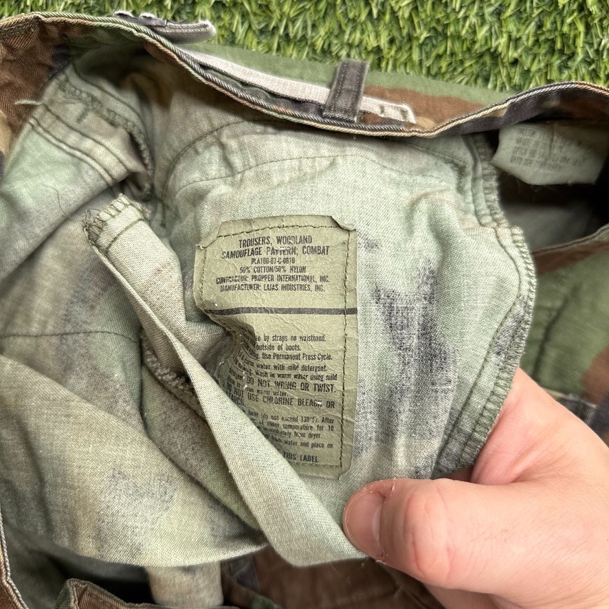 US Military Woodland Camo Pants Mens Large Regular M81 USGI Tactical