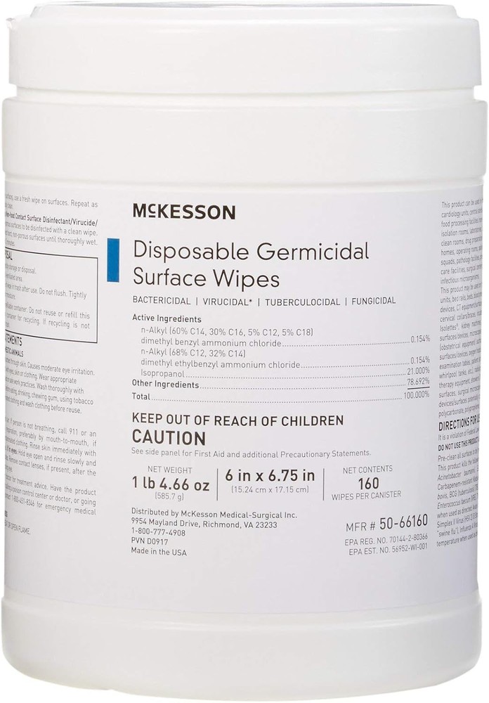 Mon rmicidal Wipes []  Wipes,  Cleaning