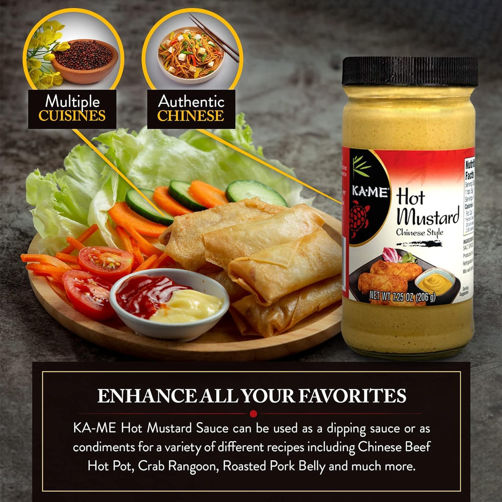 Hot Peppered Mustard, 7.25 Oz