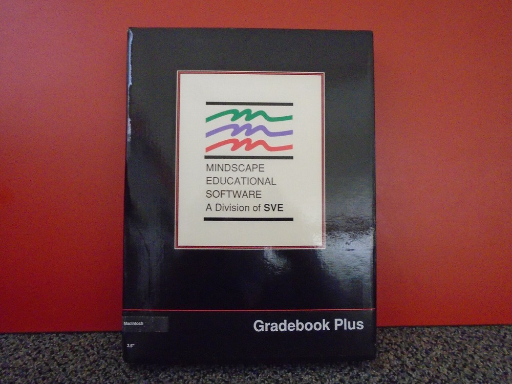 Vintage Mindscape Educational Software gradebook plus