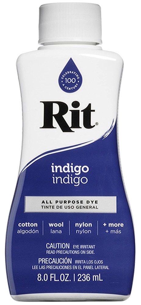 Rit All-Purpose Liquid Dye, Indigo 8 Fl Oz,