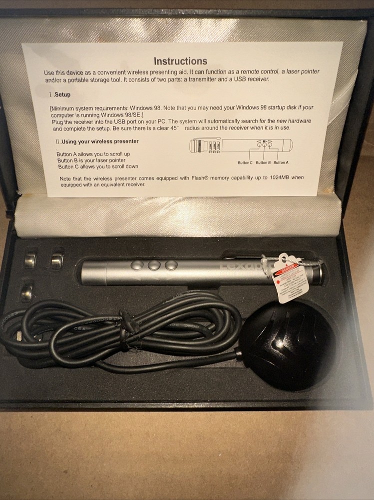 Wireless Laser Pointer Presenting Aid/ Remote Control. Medical Sales Gift. NIB