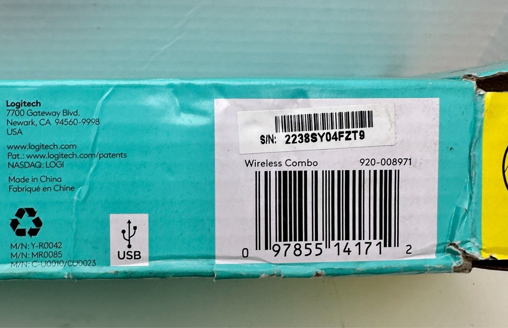 Logitech Wireless Keyboard and Mouse Combo 920-008971