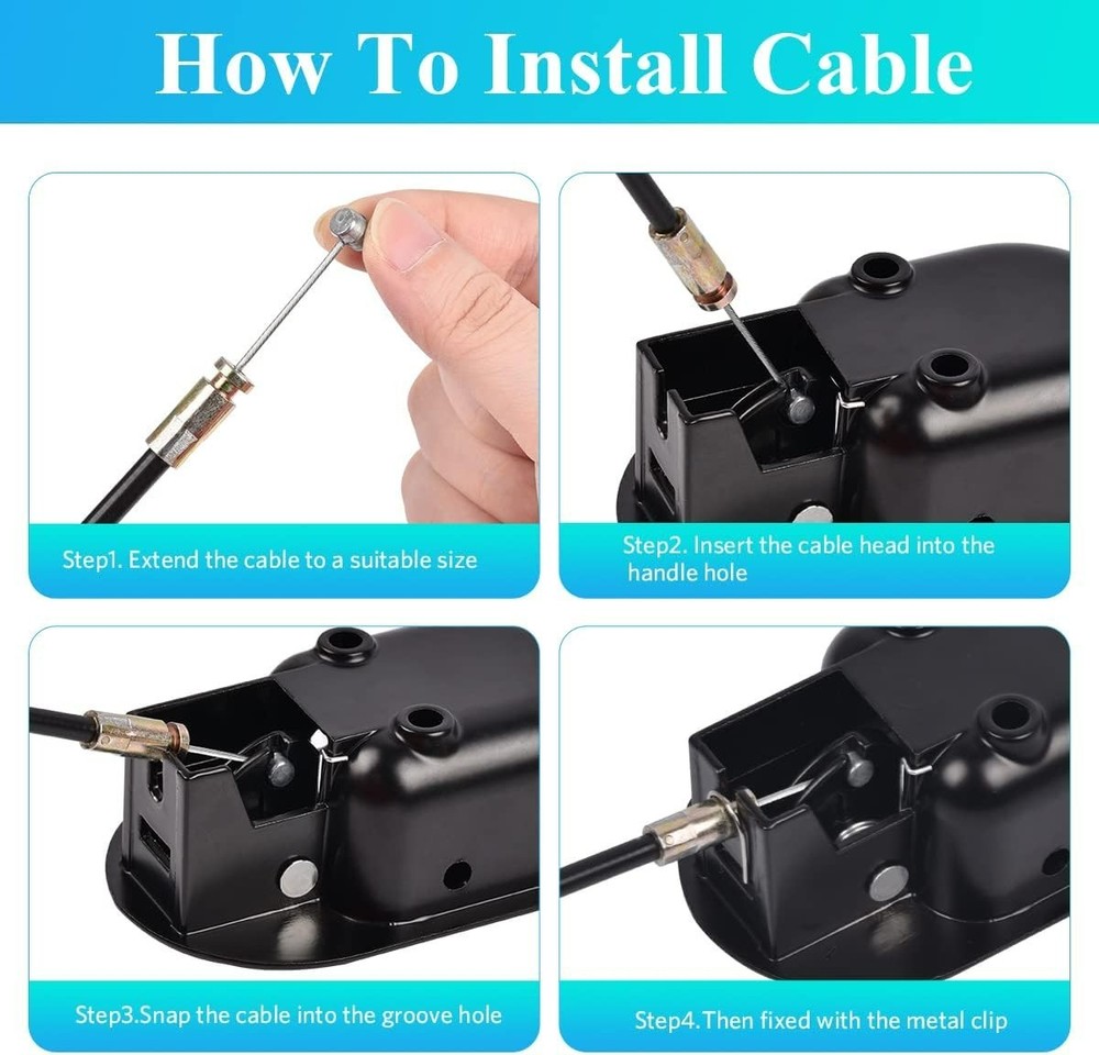 Mango reclinable con cable para sofá reclinable, tirador universal totalmente.