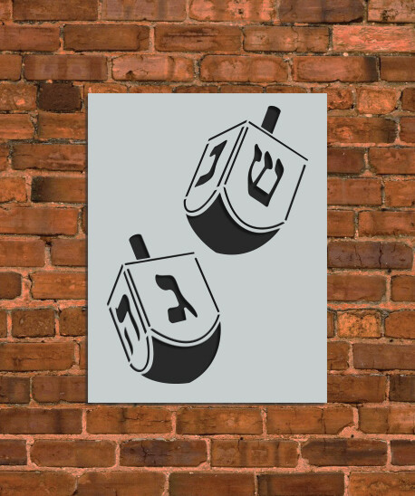 Hanukkah Dreidel Stencil