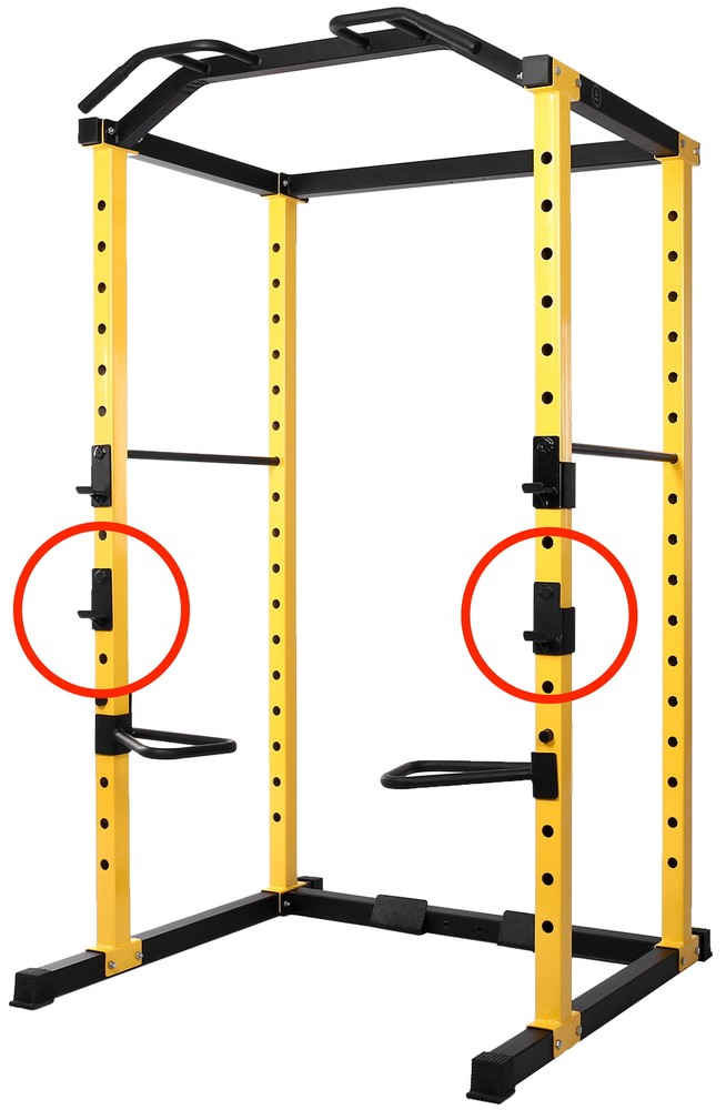 1000 Lb Capacity Adjustable Power Cage Rack Lat Pull Down Cable Crossover New