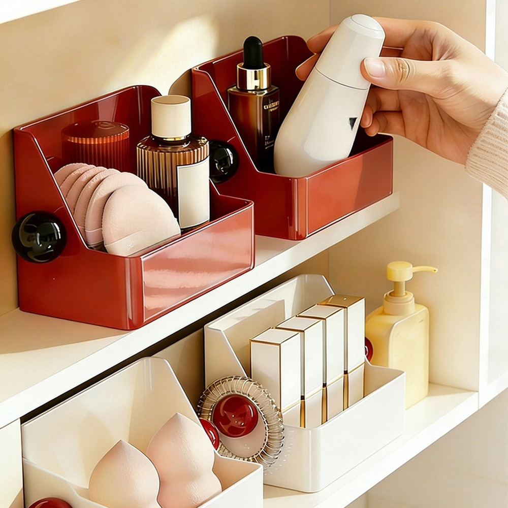 Wall Mounted Mirror Prevents Tipping Smooth Retrieval Spherical Handle