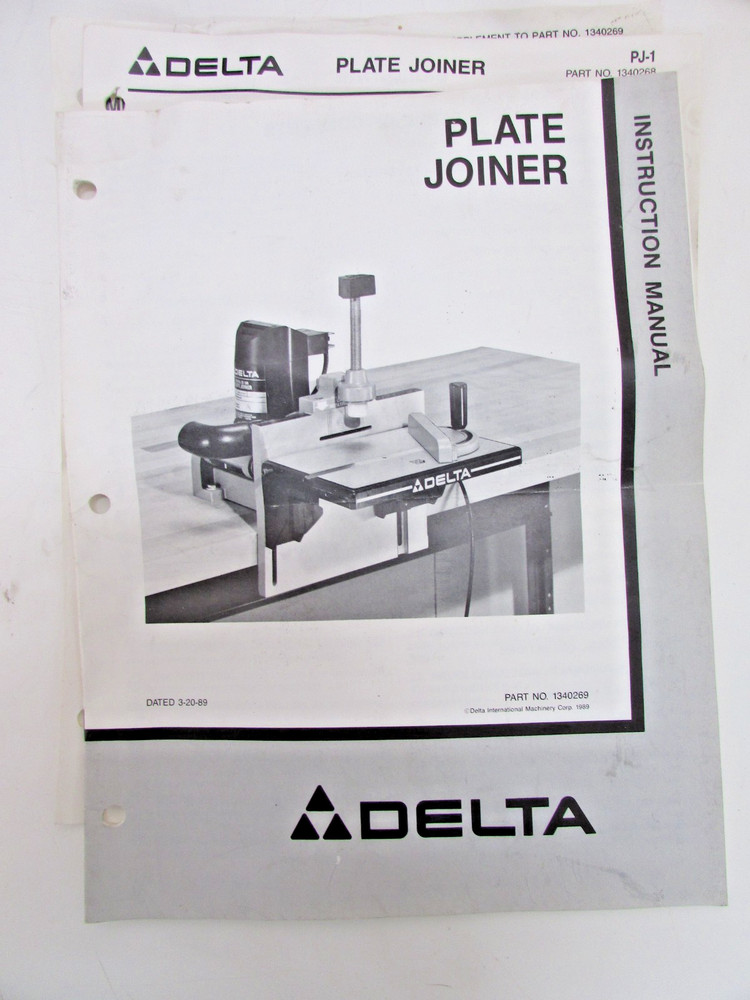 DELTA PLATE JOINER MODEL 32-100, BENCH TOP BISCUIT JOINTER