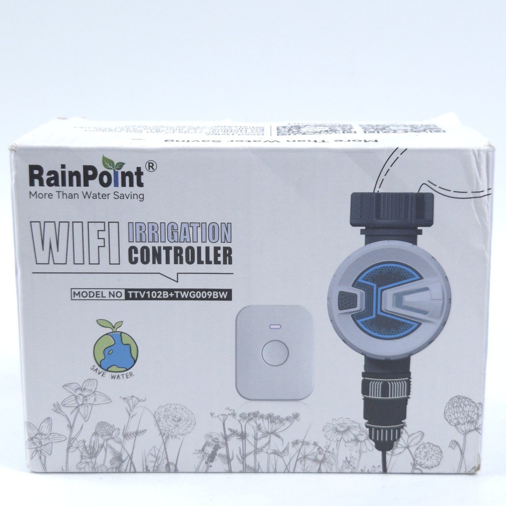 RAINPOINT TTV102B 1-Zone WiFi Irrigation Timer Water Timer Brass