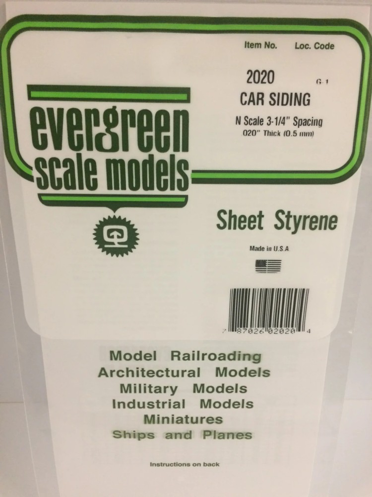 Evergreen Scale Models Assorted Polystyrene