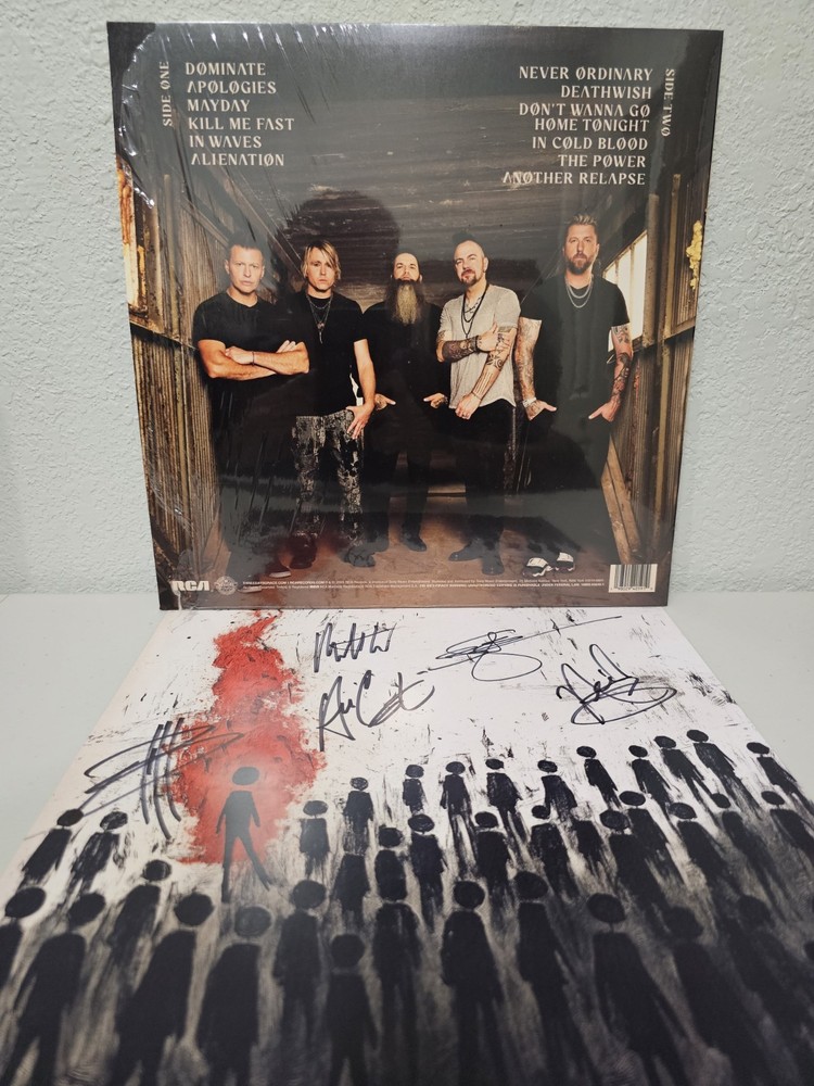 THREE DAYS GRACE ALIENATION SIGNED SEALED Lp Vinyl