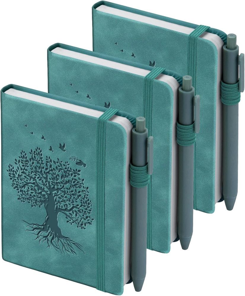 3 Pack Pocket Journaling Notebooks, A6 Small Notebook For Note Taking Journaling