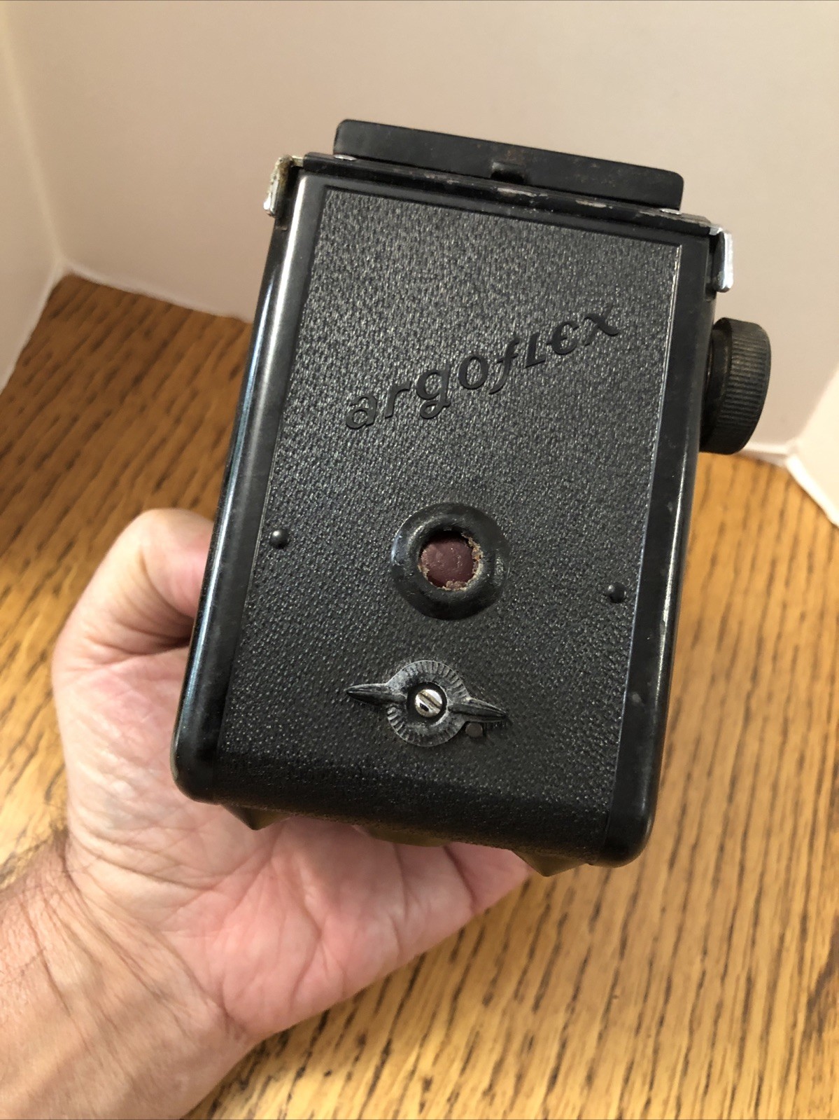 ARGUS ARGOFLEX MODEL E CAMERA W/Leather Case - 1940’s vintage 75mm For Parts