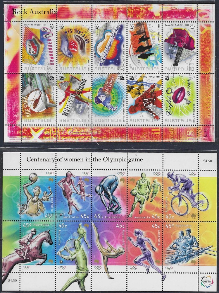 Australia 2000-2001 2 Mini Sheet  Fine Used.
